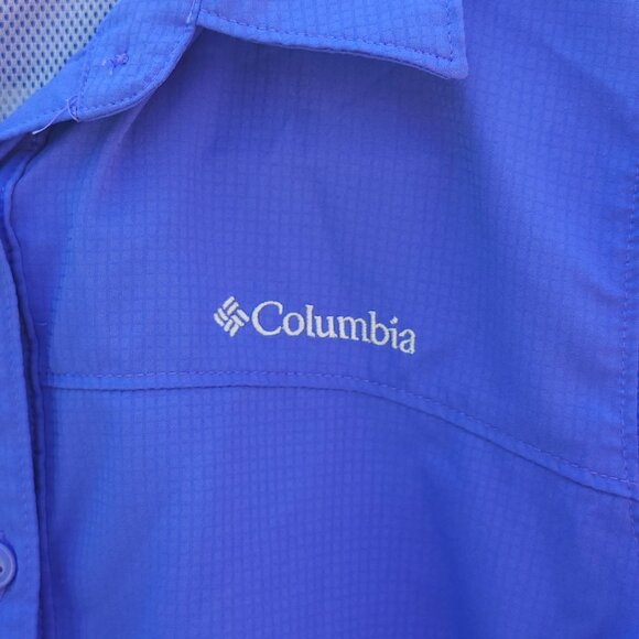 COLUMBIA Omnishade Sun Protection Blouse Women's Small PURPLE Long Sleeve - Picture 4 of 5